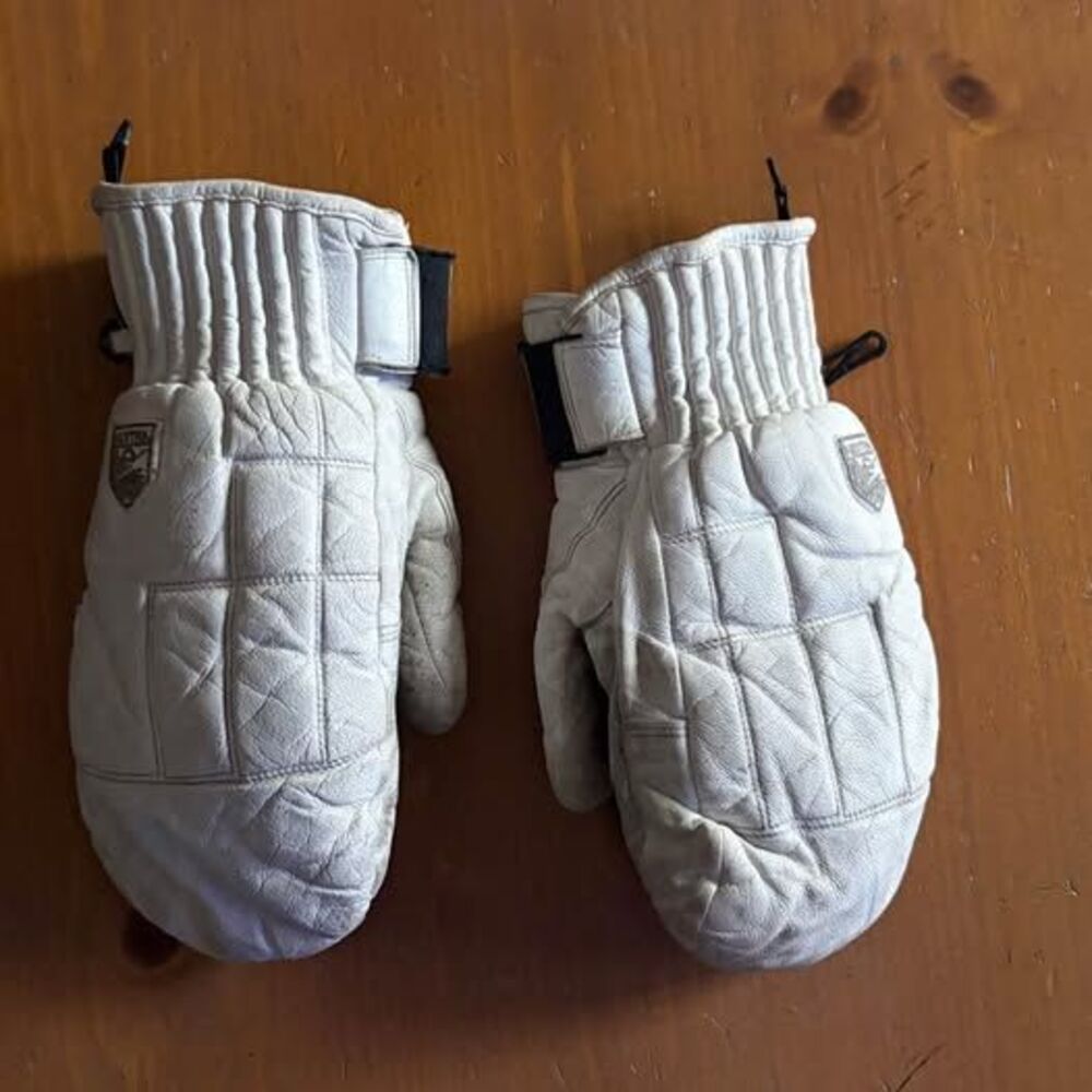 Used Hestra Leather Ski Mittens